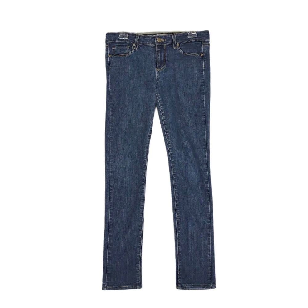 PAIGE Peg Skinny Stretch Denim Jeans, Made USA Low Rise Women's‎ Sz 28, 31x29